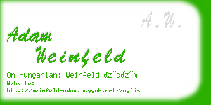 adam weinfeld business card